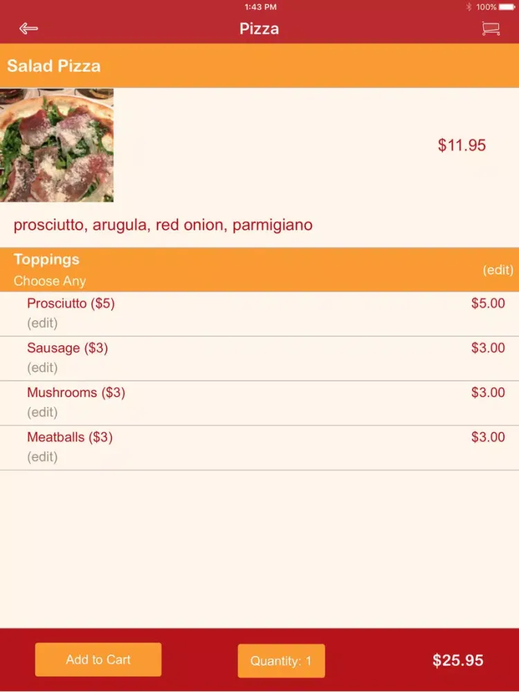 Zrzuty ekranu Osteria Nino iPad 