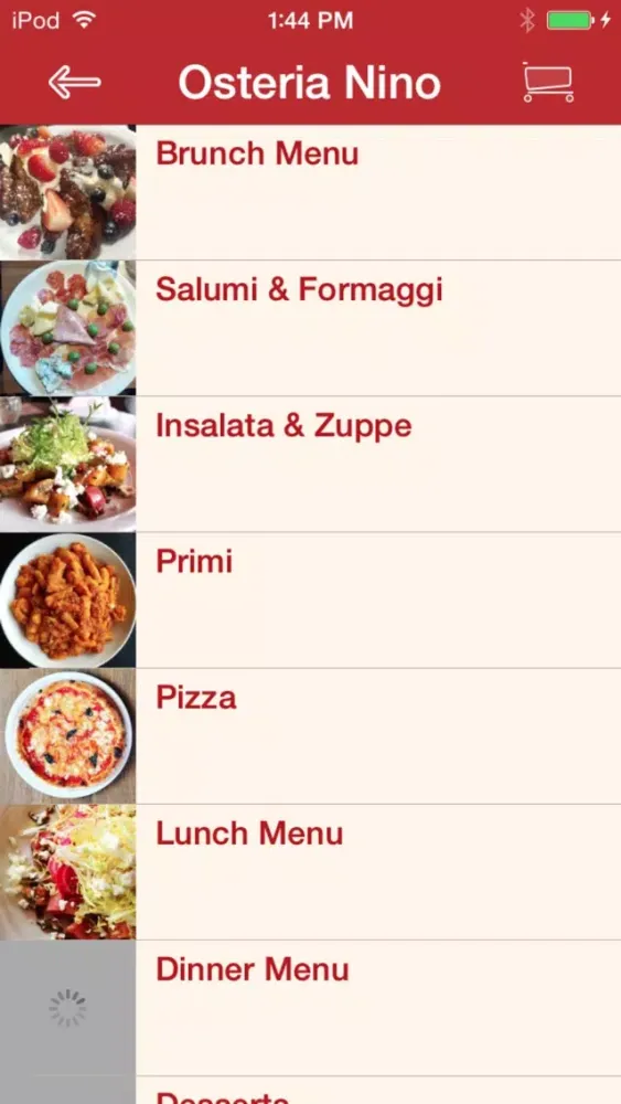 Zrzuty ekranu Osteria Nino