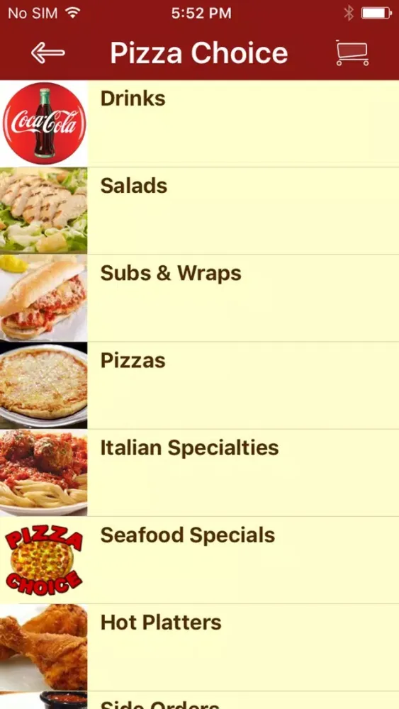 ภาพหน้าจอของ Pizza Choice MD