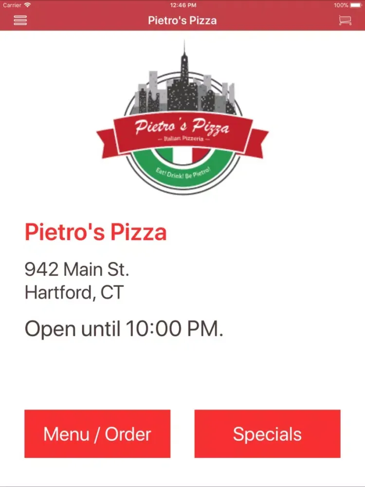 Pietro's Pizza iPad  스크린샷
