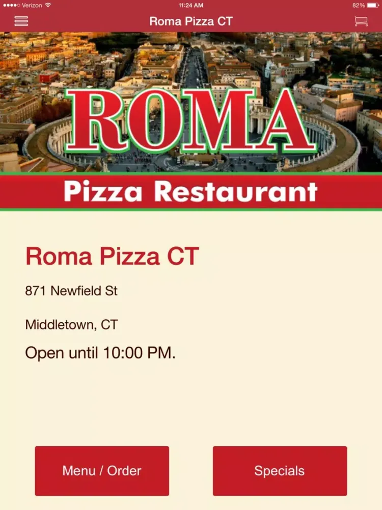 Screenshot di Roma Pizza CT iPad 