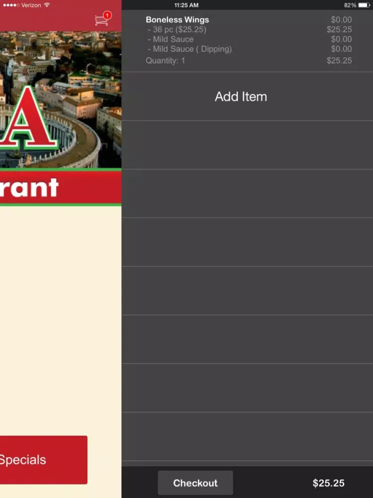 Screenshot di Roma Pizza CT iPad 