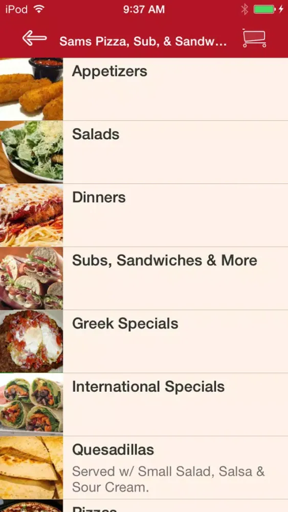 Sams Pizza, Sub, & Sandwich Screenshots