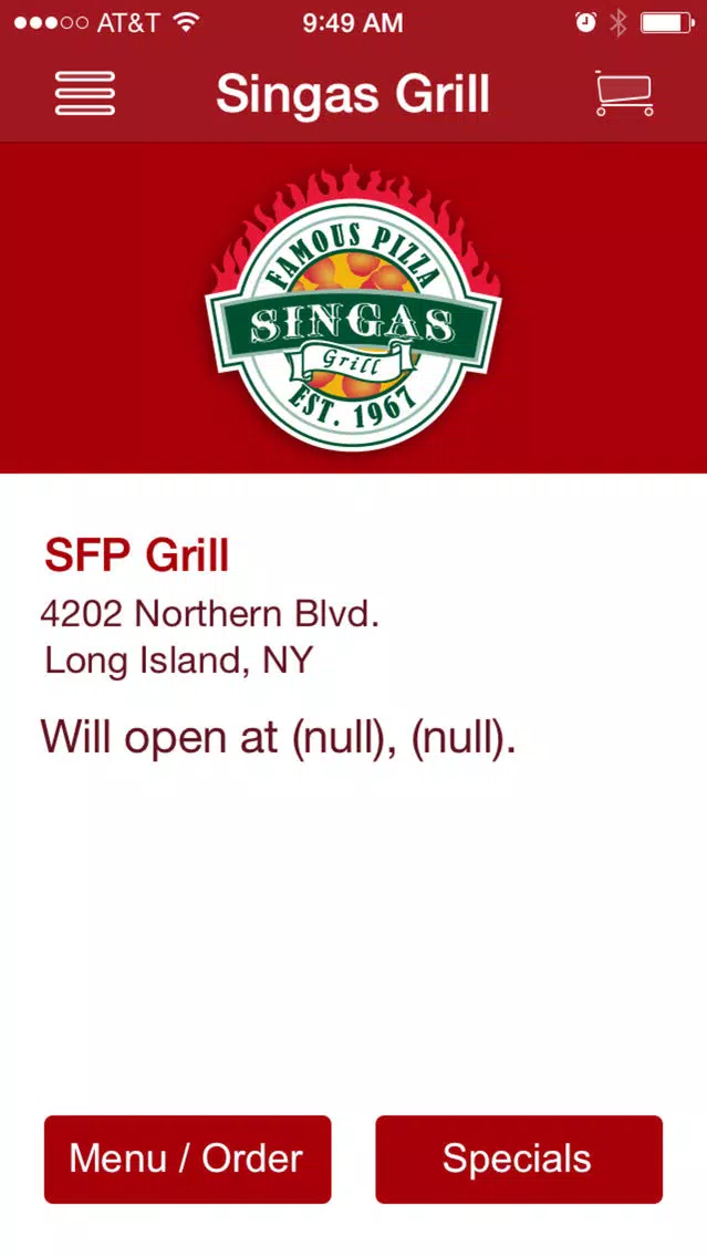 Singas Famous Pizza and Grill应用截图