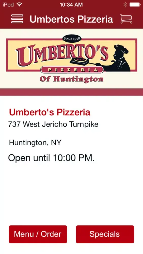 Umberto's Pizzeria स्क्रीनशॉट