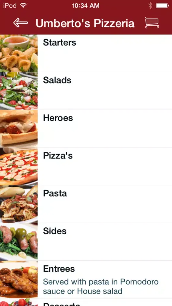 Umberto's Pizzeria स्क्रीनशॉट