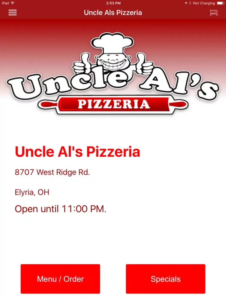 Capturas de pantalla de Uncle Al's Pizzeria iPad 