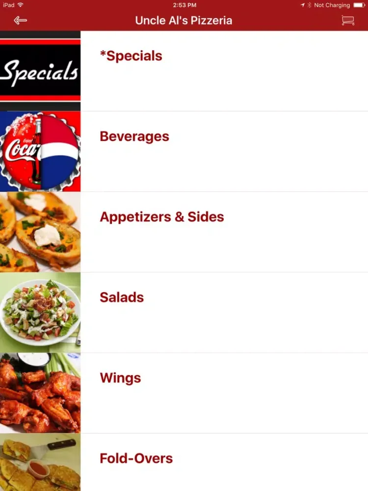 Capturas de pantalla de Uncle Al's Pizzeria iPad 