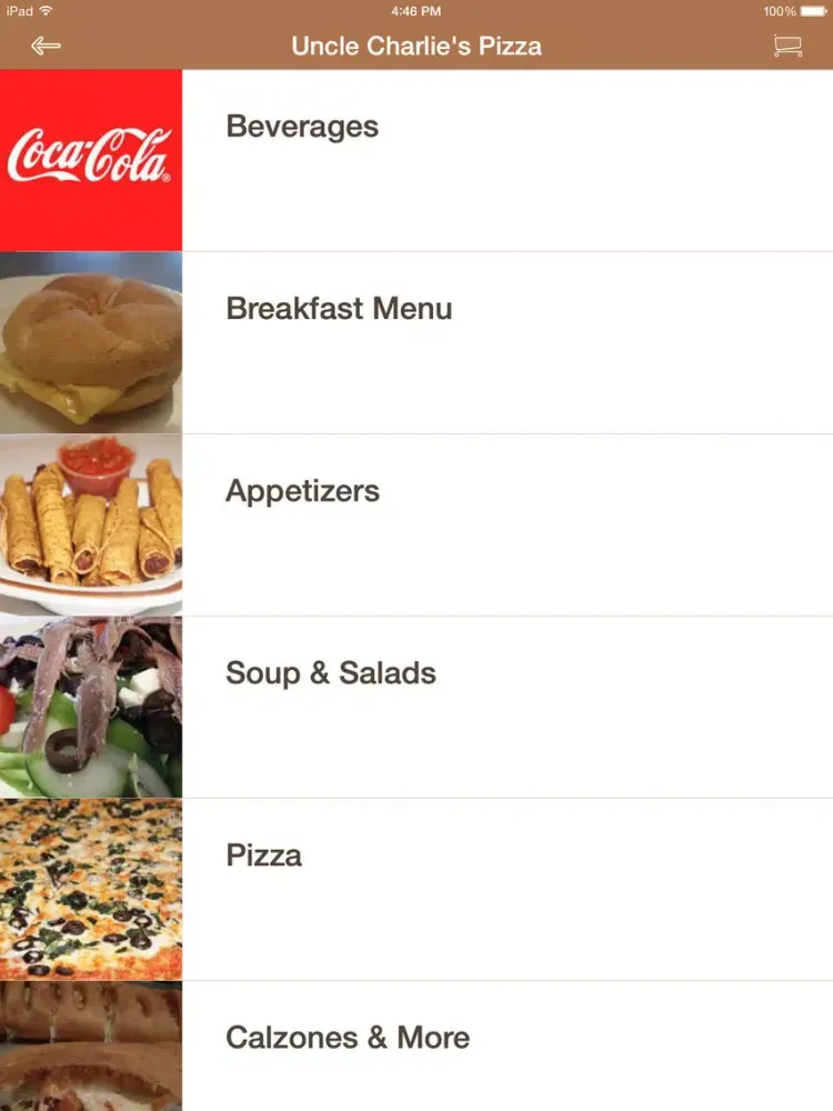 Uncle Charlie's Pizza PA iPad  Ekran Görüntüleri