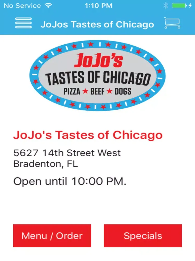 Ảnh chụp màn hình của JoJo's Tastes of Chicago iPad 
