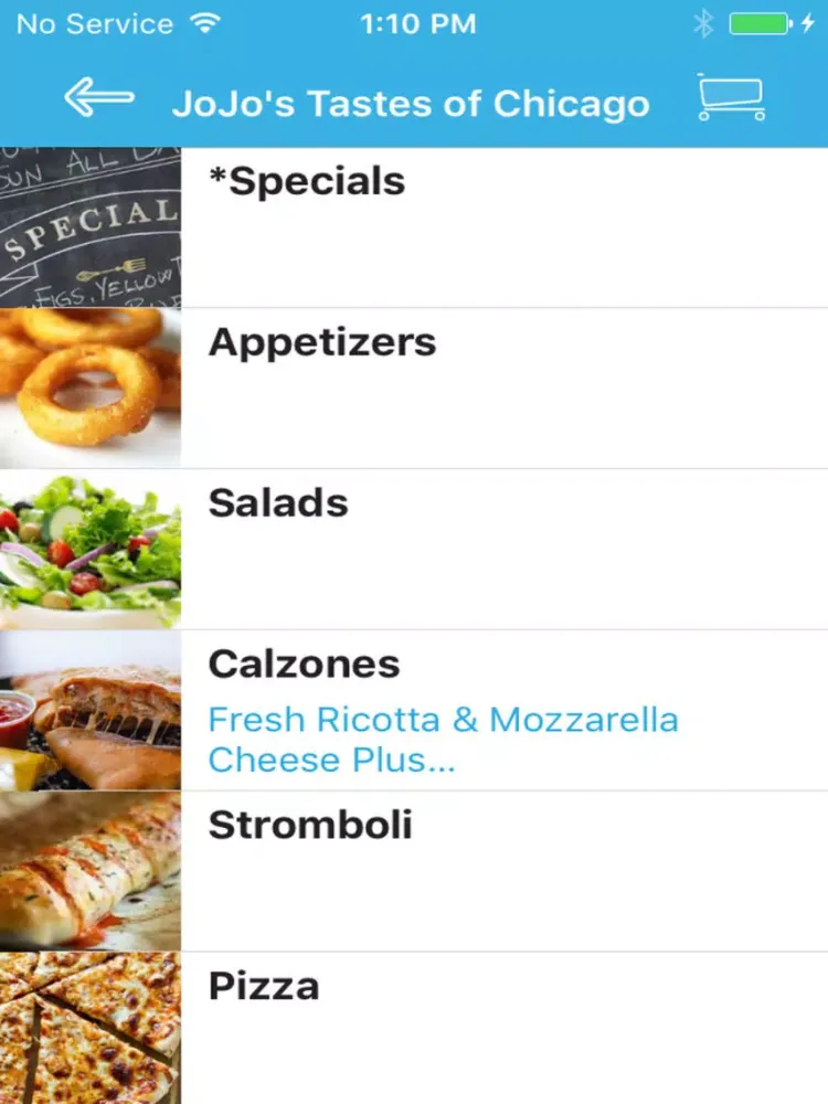Ảnh chụp màn hình của JoJo's Tastes of Chicago iPad 