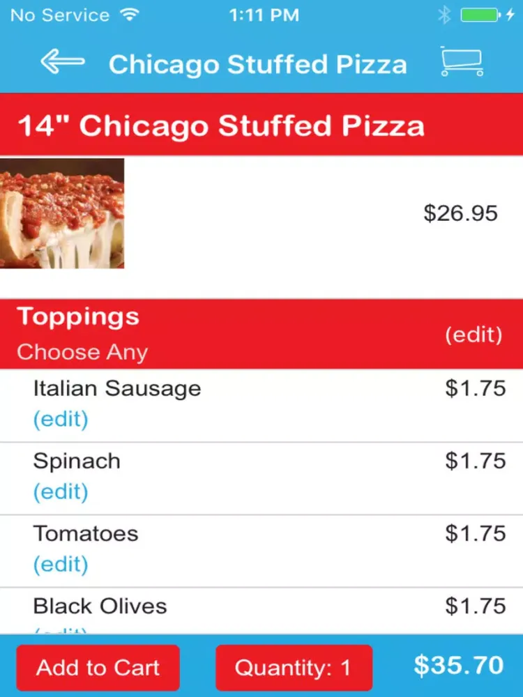 Ảnh chụp màn hình của JoJo's Tastes of Chicago iPad 