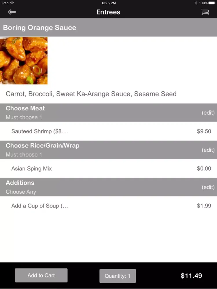Screenshot di Wok & Mortar iPad 