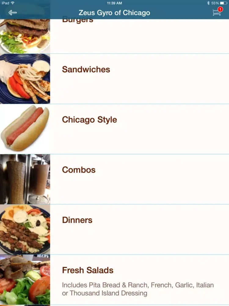 تصاویر Zeus Gyro of Chicago iPad 