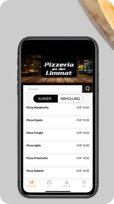 Zrzuty ekranu Pizzeria Limmat