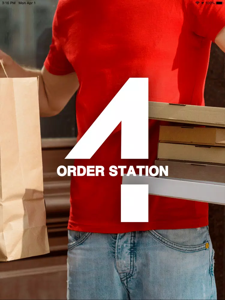 Tangkapan layar 4orderStation Driver iPad 