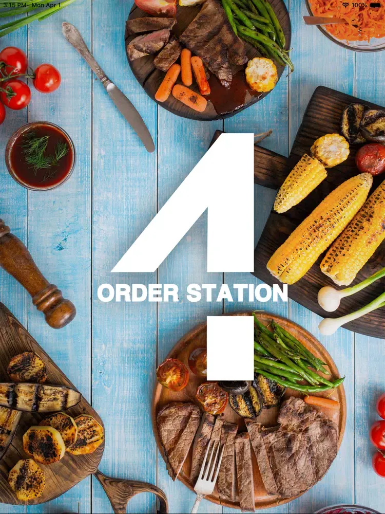 Tangkapan layar 4orderStation iPad 