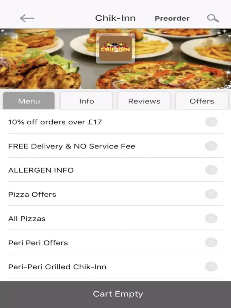 OrderTheFood Delivery App iPad  Screenshots