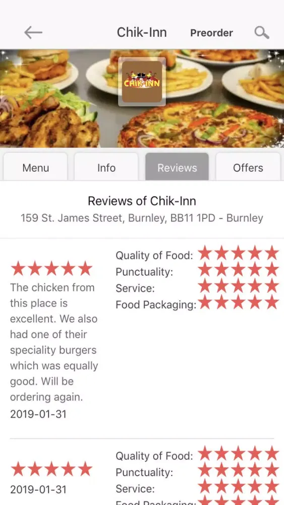 OrderTheFood Delivery App Screenshots