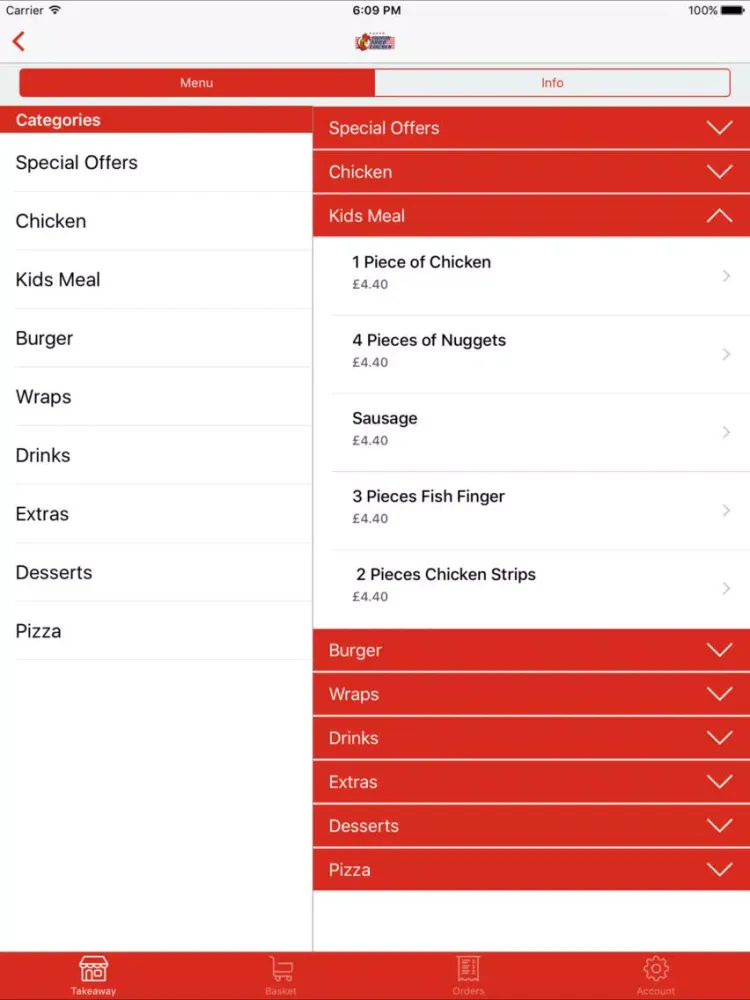 Taunton Fried Chicken iPad  স্ক্রিনশট