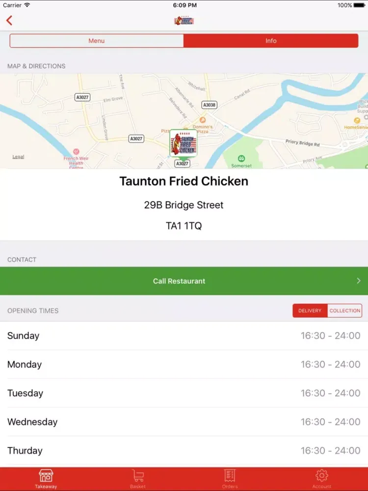 Taunton Fried Chicken iPad  স্ক্রিনশট