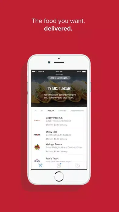 Ảnh chụp màn hình của OrderUp - Food Delivery