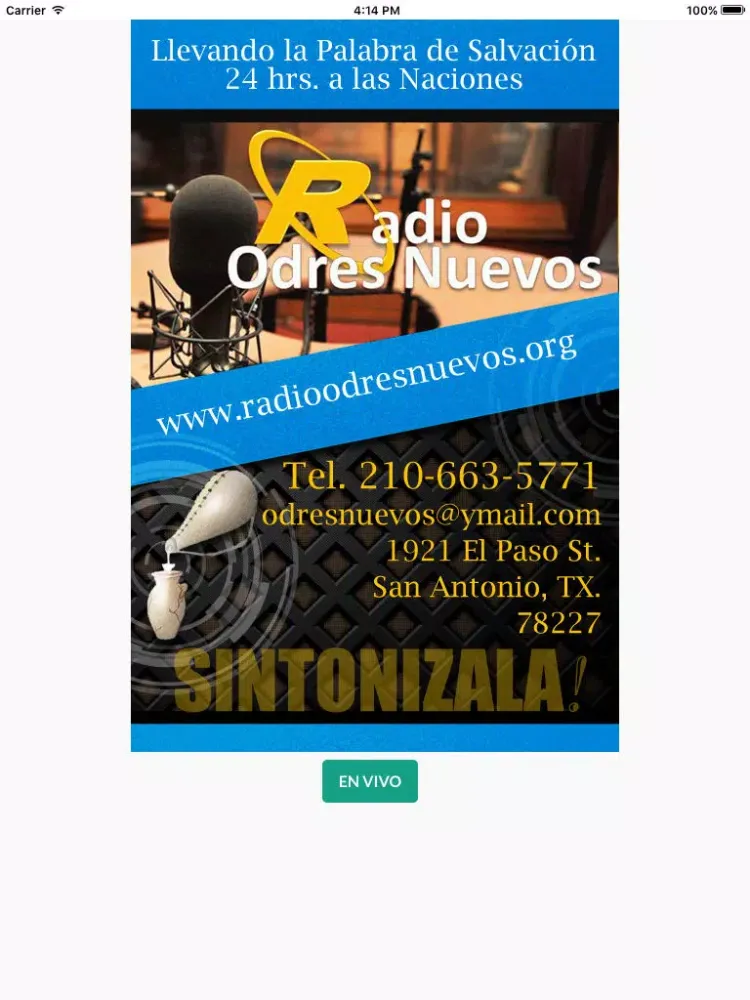 Radio Odres Nuevos iPad 应用截图