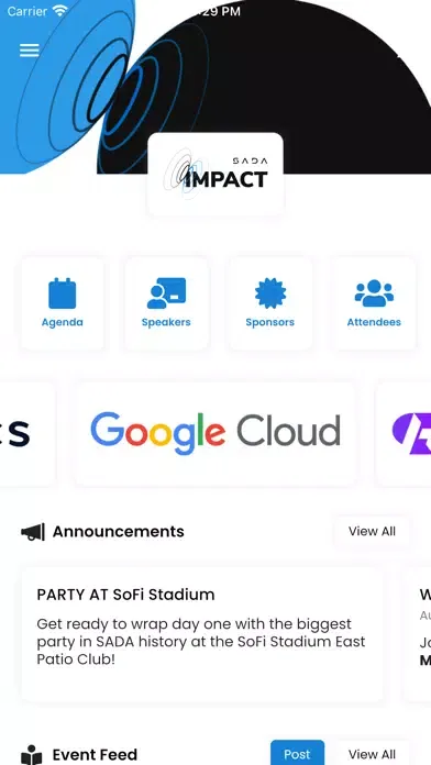 Screenshot di SADA IMPACT