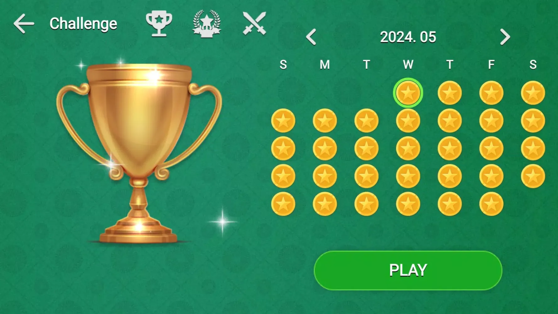 Tangkapan layar Solitaire