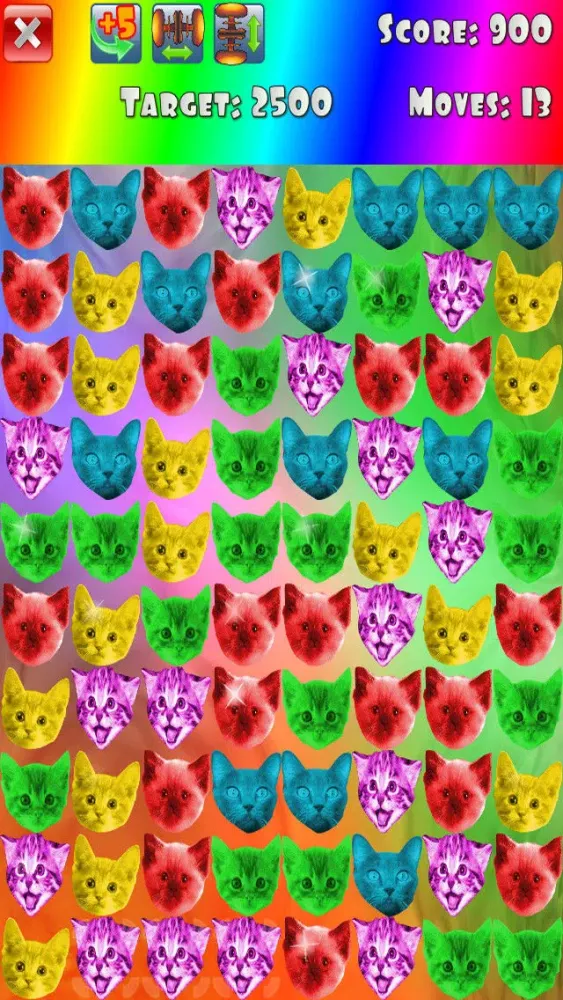 Cat Swap! Cats and Kittens Gem Puzzle Screenshots