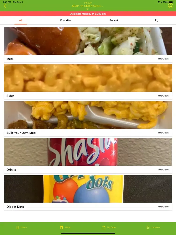 Capturas de tela do CJS Jamaican & Bbq Kitchen iPad 