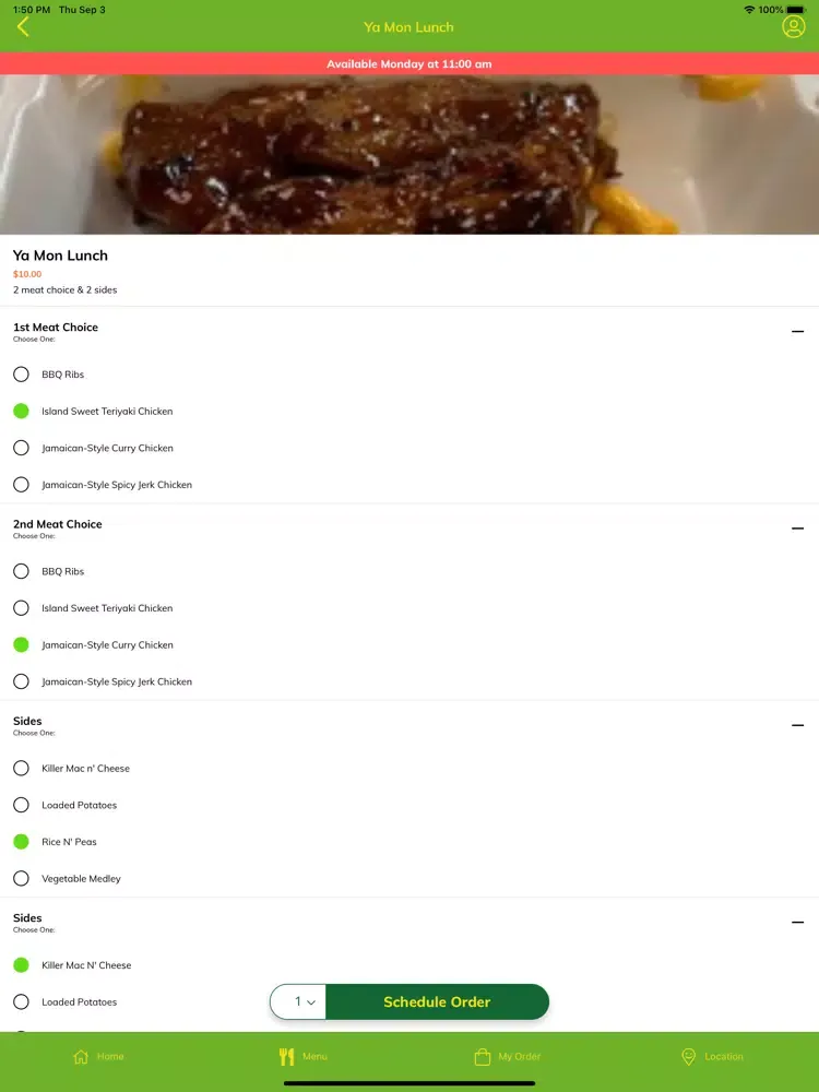 Capturas de tela do CJS Jamaican & Bbq Kitchen iPad 