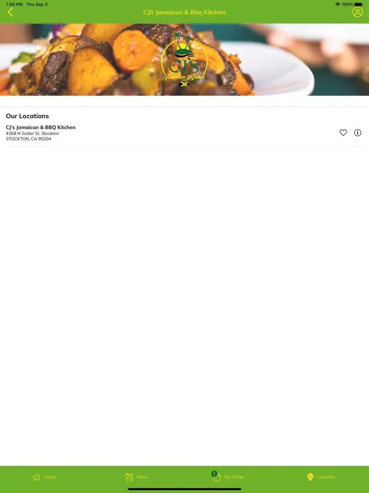 Capturas de tela do CJS Jamaican & Bbq Kitchen iPad 