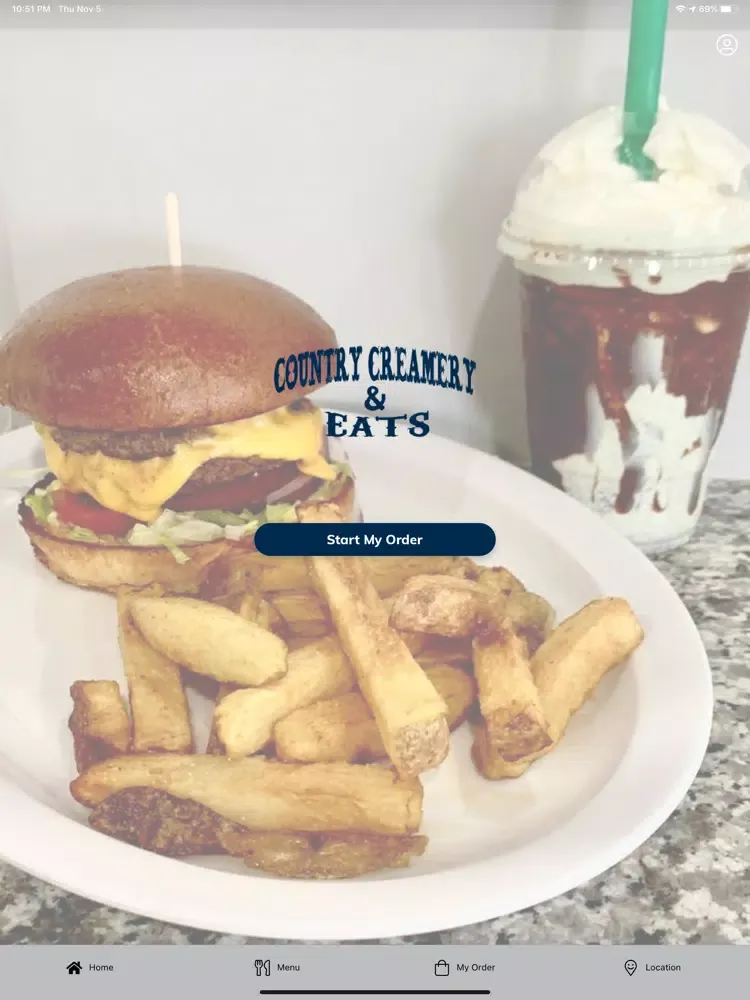 Tangkapan layar Country Creamery and Eats iPad 