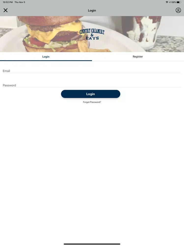 Tangkapan layar Country Creamery and Eats iPad 