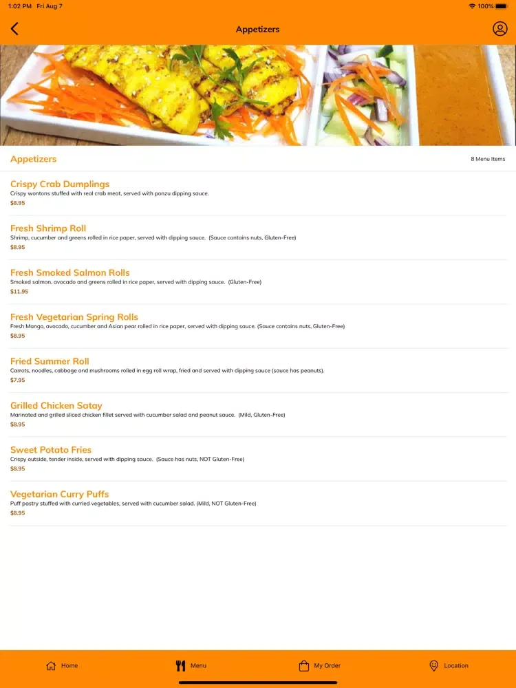 Capturas de pantalla de Giin Thai iPad 