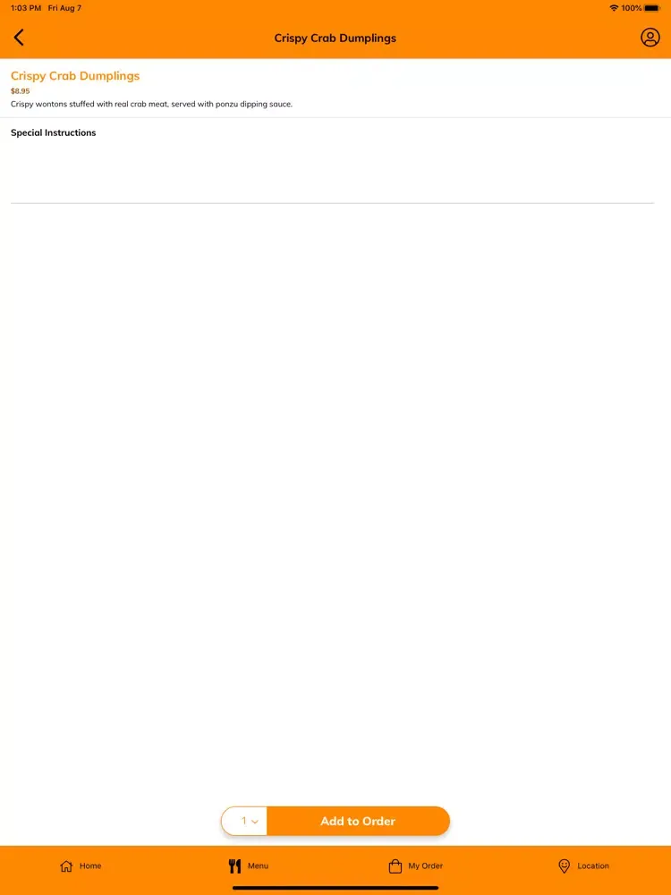 Capturas de pantalla de Giin Thai iPad 
