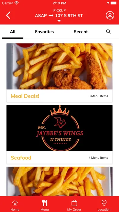 Tangkapan layar MrJayBee’s Wings N Things