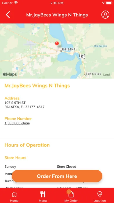 Tangkapan layar MrJayBee’s Wings N Things