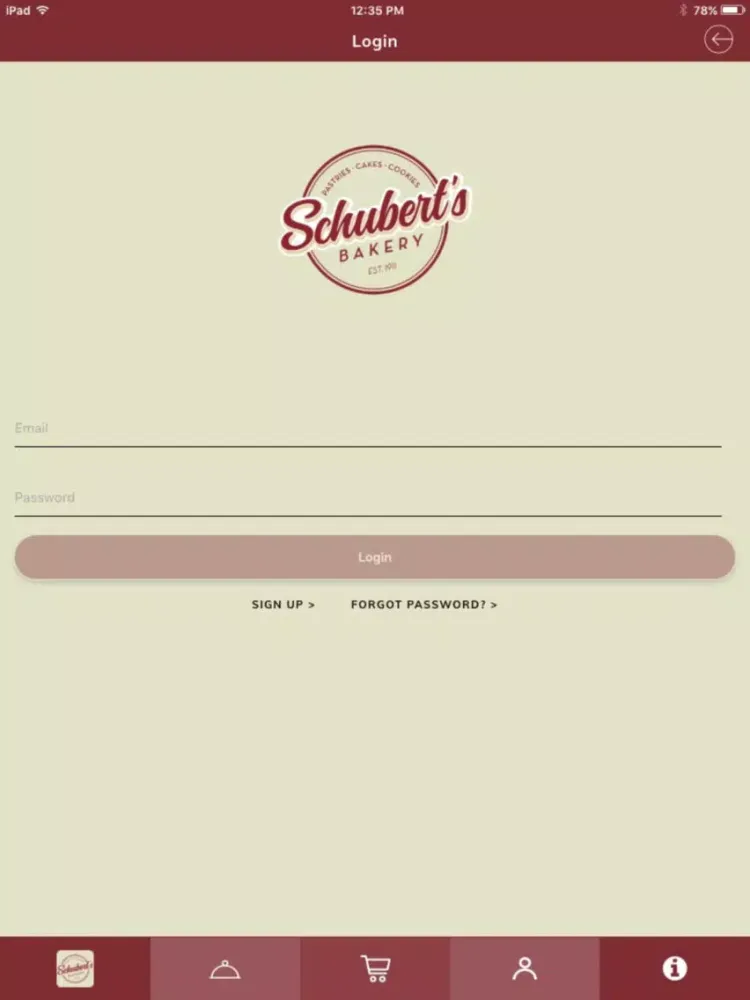 Schubert's Bakery iPad 应用截图
