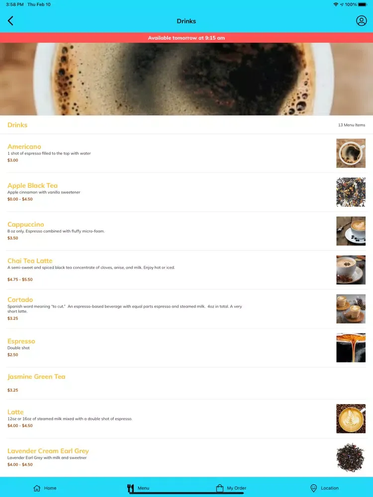 Zrzuty ekranu Soundwaves Cafe iPad 