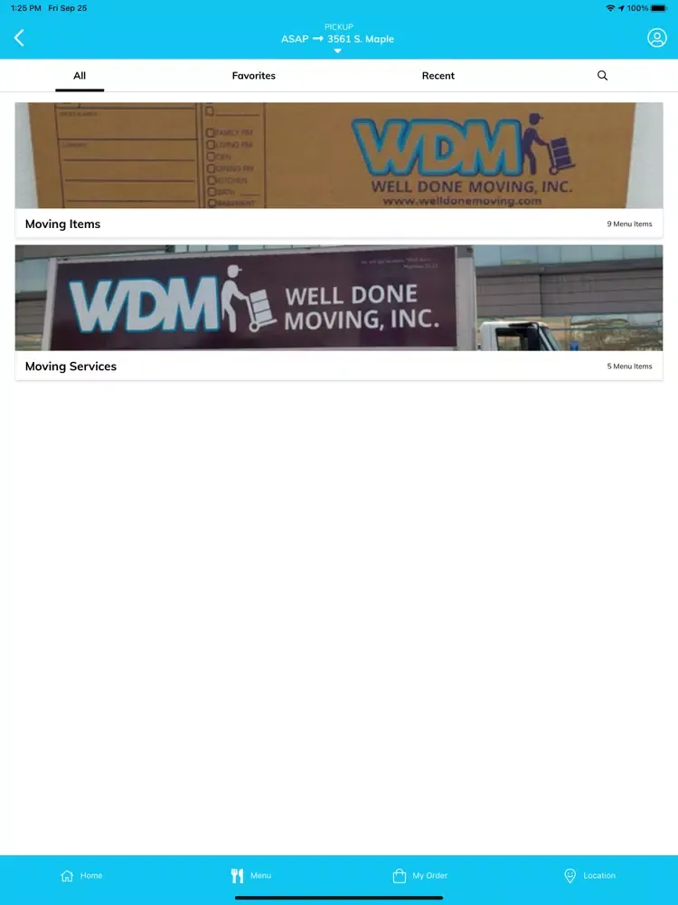 Well Done Moving Inc iPad  Ekran Görüntüleri