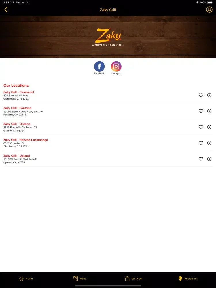 Capturas de tela do Zaky Grill iPad 