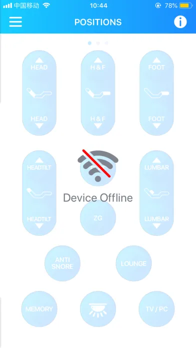 Capturas de tela do OKIN Smart Bed