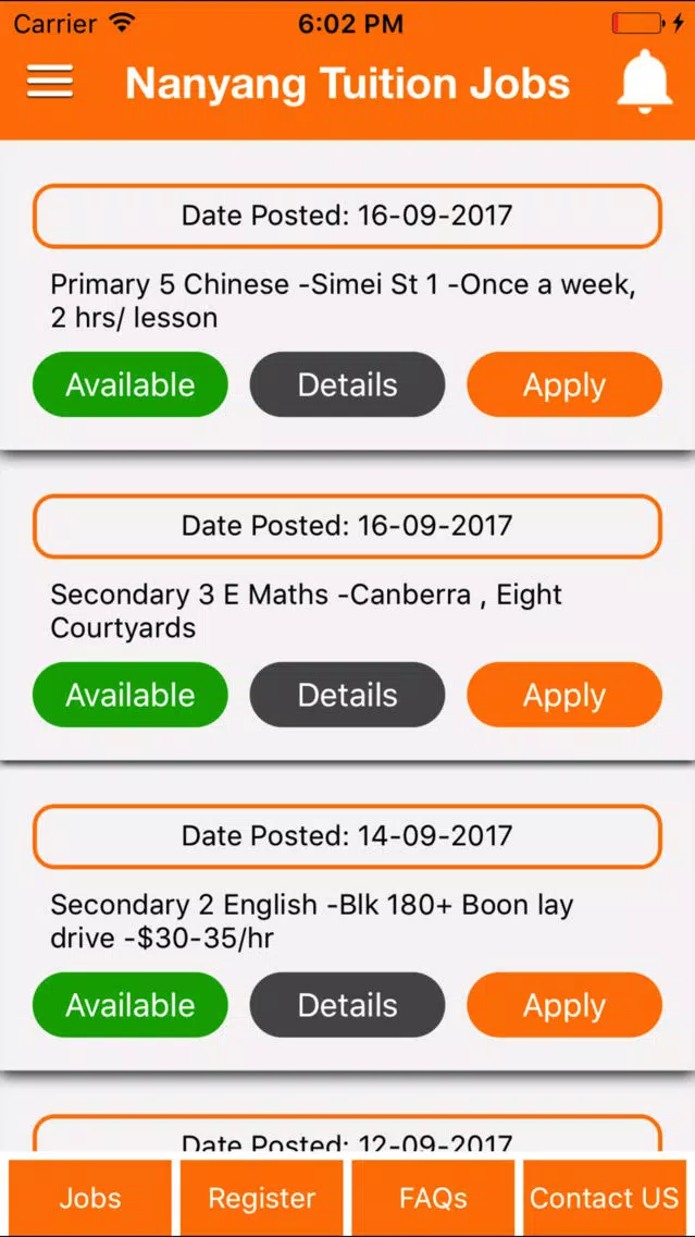 Nanyang Tuition Screenshots