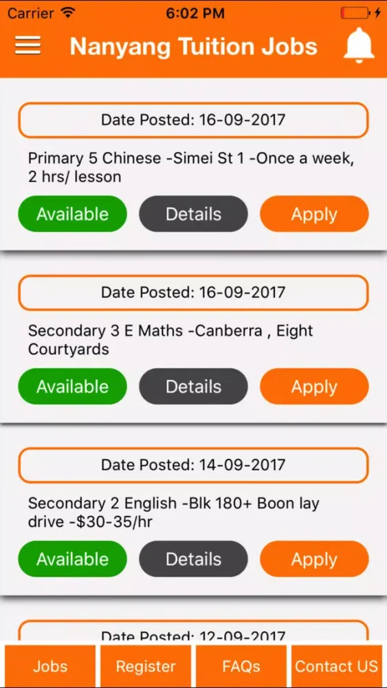 Nanyang Tuition Screenshots