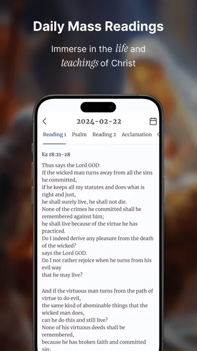 Capturas de tela do Oremus - Catholic Bible&Prayer