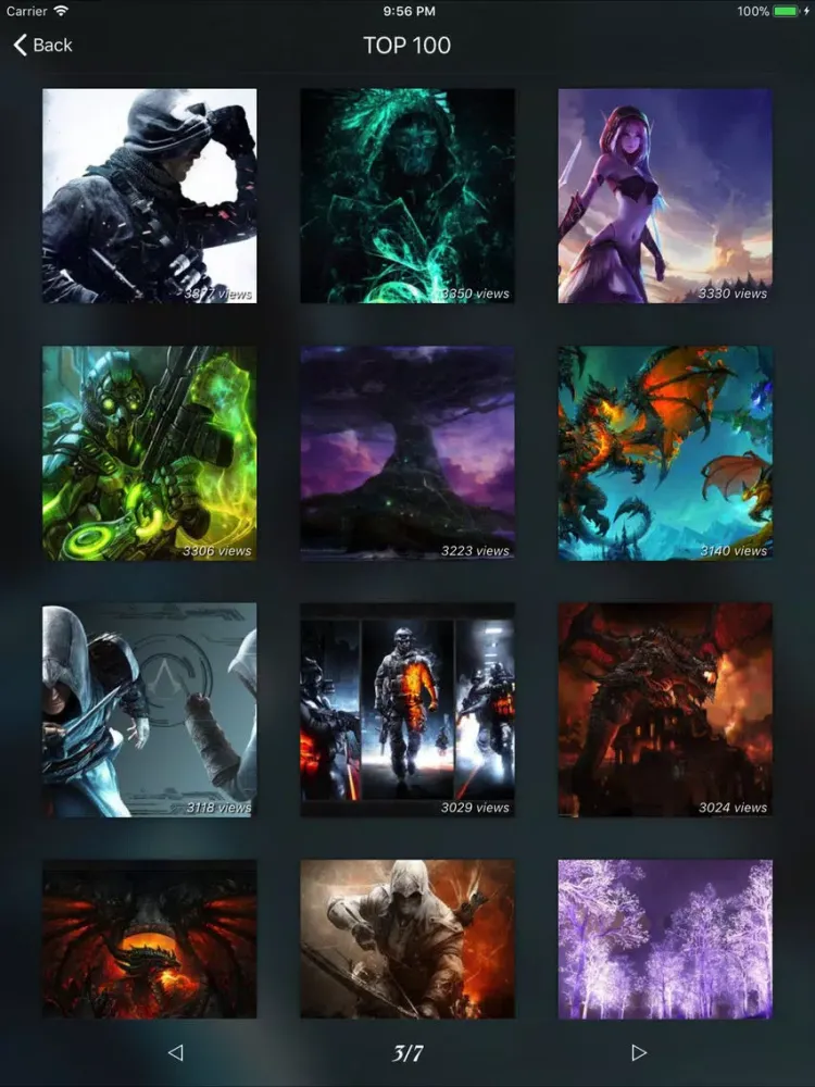 Capturas de pantalla de Game Gallery Pro iPad 