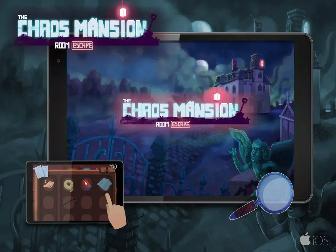 Tangkapan layar Chaos Mansion Room Escape iPad 