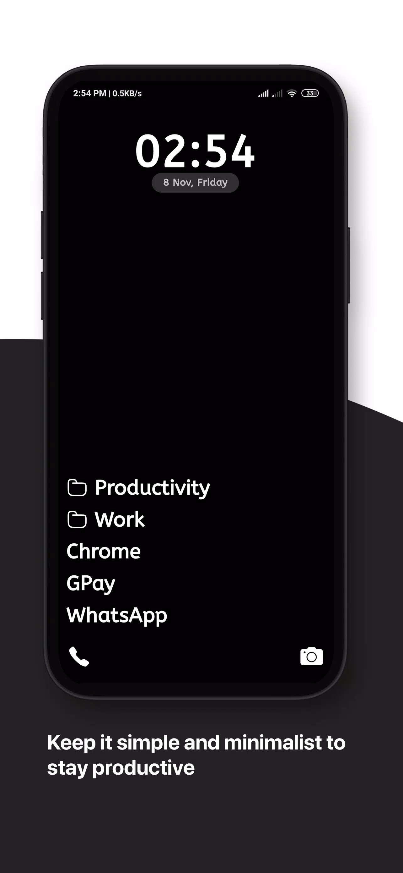 Phone Detox - Minimal Launcher应用截图